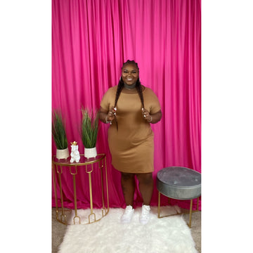 Tee Dress (Camel)